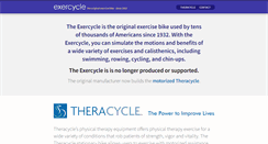 Desktop Screenshot of exercycle.com