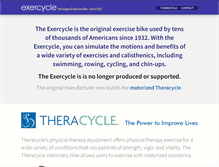 Tablet Screenshot of exercycle.com